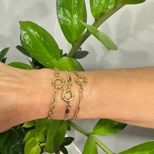Chic Gold Link Bracelets